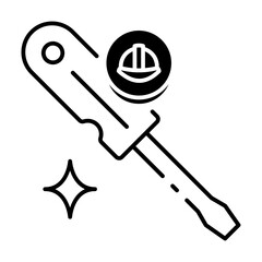 This Screwdriver icon is suitable for May Day, Labour Day, etc