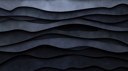 Obraz premium Abstract Dark Blue Wave Layers Design Background Texture Graphic Art Illustration