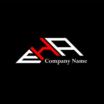 EHA logo design, EHA simple and modern logo. EHA luxurious alphabet design