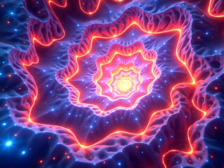 Colorful cosmic nebulae Celestial wonders Cosmic starry sky concept illustration