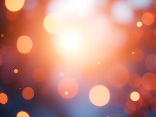 Abstract festive blur background, beautiful bokeh, camera lens effect, circular light spot