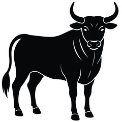 Bull Vector Shilhoette Single icon