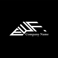 EWF logo design, EWF simple and modern logo. EWF luxurious alphabet design