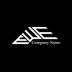 EWE logo design, EWE simple and modern logo. EWE luxurious alphabet design