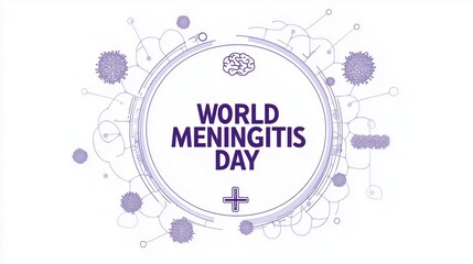 Fototapeta premium World Meningitis Day, illustration