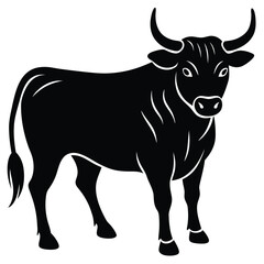 Bull Vector Shilhoette Single icon