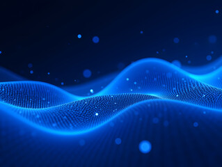 Abstract light three-dimensional luminous particles technology sense KV main visual background