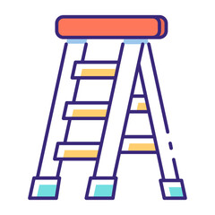 This Step ladder icon is suitable for May Day, Labour Day, etc