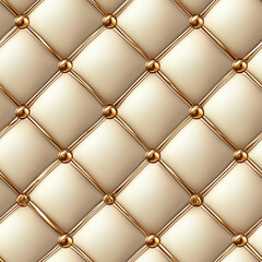 Obraz premium Textile seamless pattern, Luxurious gold quilted pattern with metallic accents