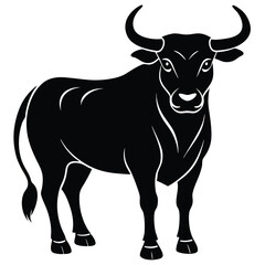 Bull Vector Shilhoette Single icon