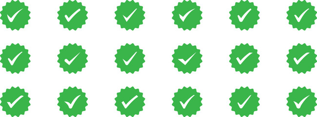Check mark icons set isolated. Set of check mark icons. Vector approved icons