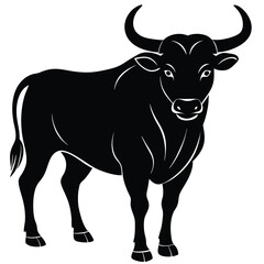 Bull Vector Shilhoette Single icon
