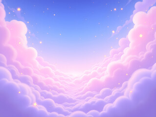 Obraz premium World Autism Day Fantasy cloud Fairy tale imagination wallpaper background