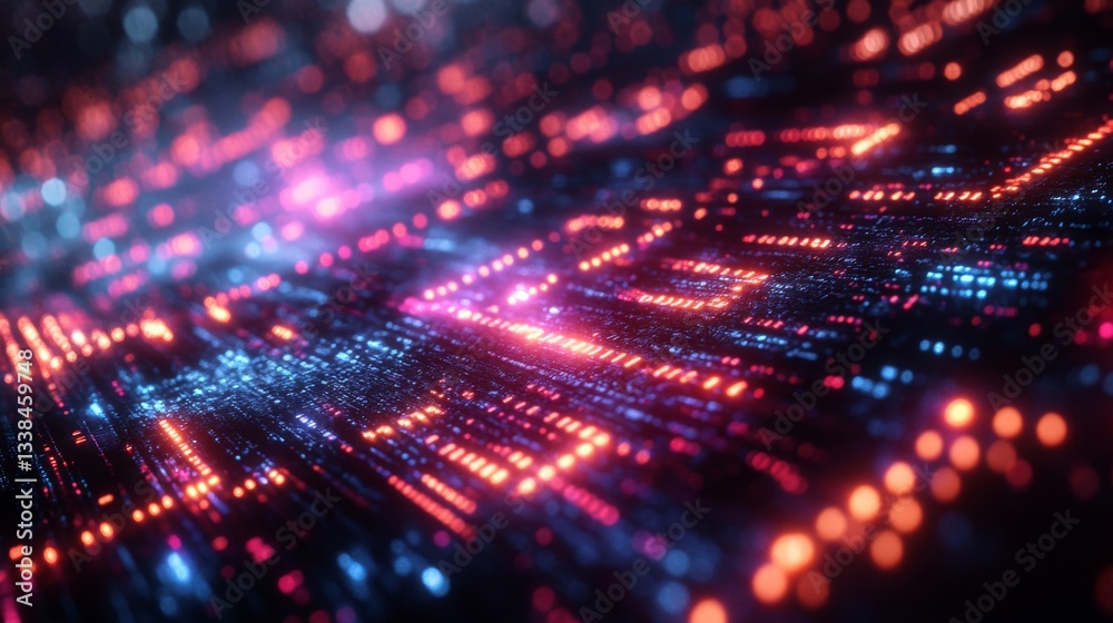Poster This visual representation illustrates the intricate workings of quantum computing, showcasing qubits in superposition and entanglement within a digital landscape.