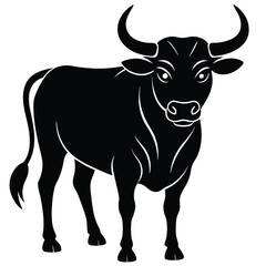 Bull Vector Shilhoette Single icon
