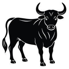 Bull Vector Shilhoette Single icon