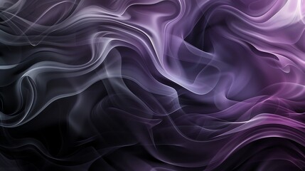 Fototapeta premium Abstract background with flowing, translucent light blue and purple lines.