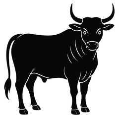 Bull Vector Shilhoette Single icon