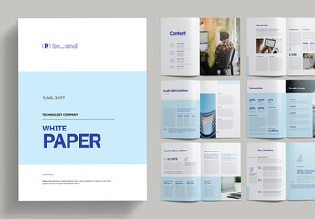 White Paper Brochure Template