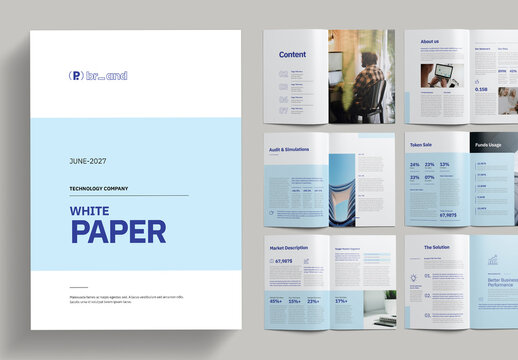 White Paper Brochure Template