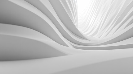 White abstract architecture background design modern geometric shapes wallpaper backdrop texture pattern curve art