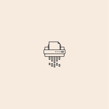 shredder machine shredding paper outline clip art preview