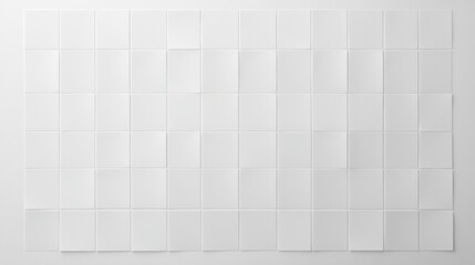 Abstract White Square Grid Pattern Minimalist Modern Art Design
