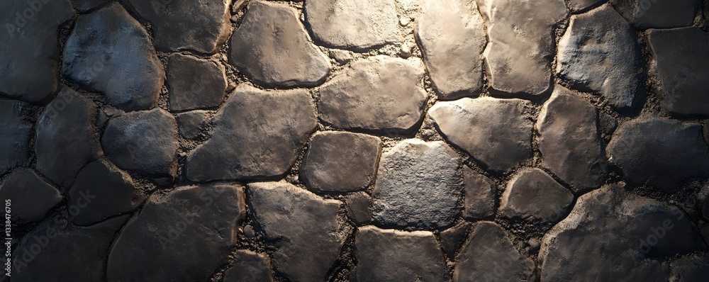 Fototapete cobblestone floor creating a rustic and textured surface