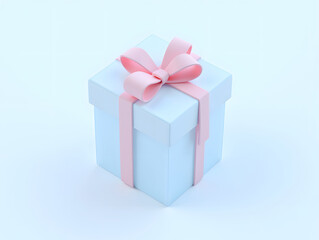 Obraz premium Holiday Celebration Event Gift box 3d rendering of Shopping festival Valentine's Day elements
