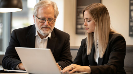 Business people working together.