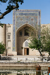 Nadir Divan Begi Khanaka in historic center of Bukhara