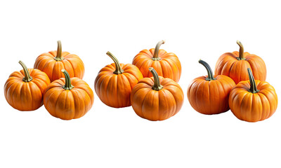 Set of Pumpkins, Collection of pumpkins isolated