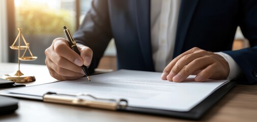 Close-up of hands stamping an approval document, legal paperwork process, official authorization, warm corporate atmosphere