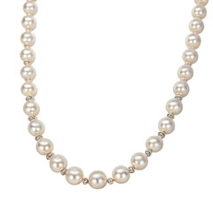 Obraz premium pearl necklace isolated on white