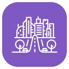 Obraz premium City Promenade Icon