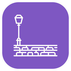 Cobbled Street Vector Icon