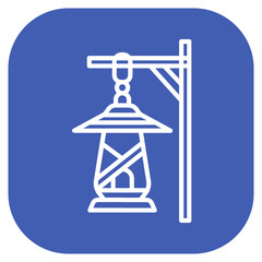 Village Lantern Vector Icon
