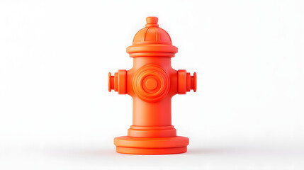 Fototapeta premium 3D rendering of fire hydrant, National Fire Safety Day 3d fire protection concept illustration