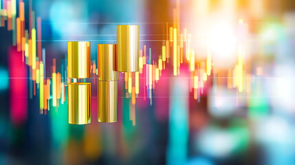Obraz premium Market analysis trends financial growth insights digital environment graphical representation business perspective