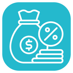 Interest Rate Vector Icon