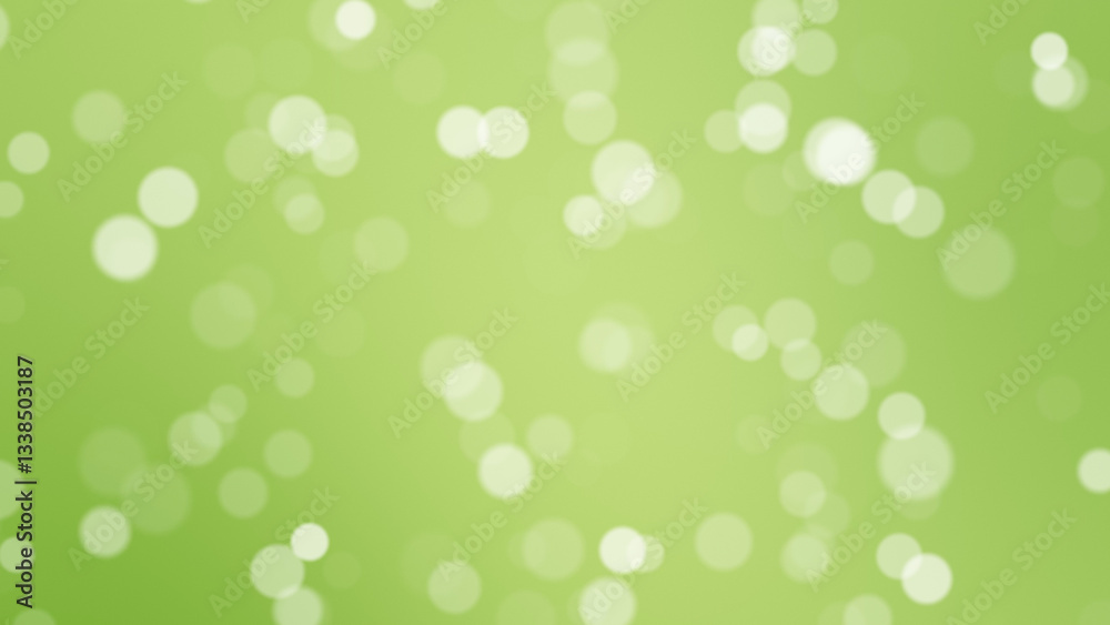Canvas Prints blurred circle bokeh on green background illustration.