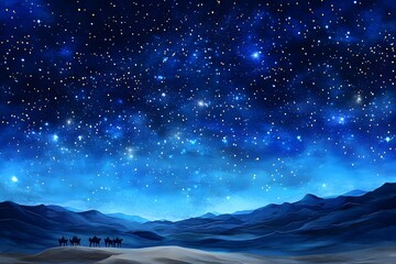 Romantic starry sky