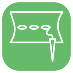 Running Stitch Vector Icon