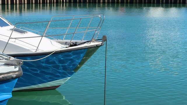 Detail of fising boat in Padstow harbour