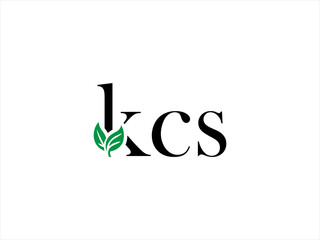 This is a logo design featuring the letters "KCS" in a bold, sans serif font.