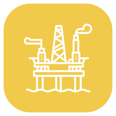 Offshore Drilling Platform Icon