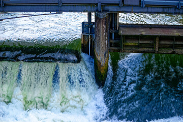 A wonderful day in the city of Bamberg in rainy weather.