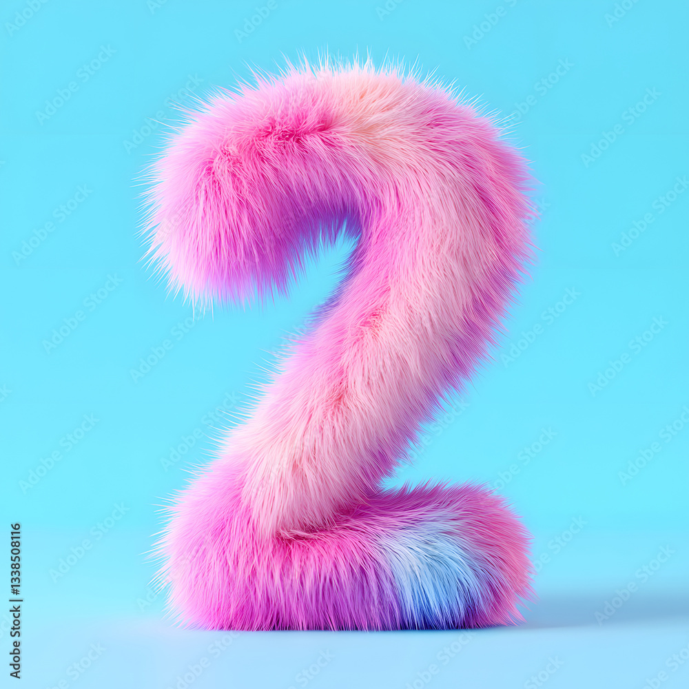 Poster 3d rendering digital font big sale event countdown concept element