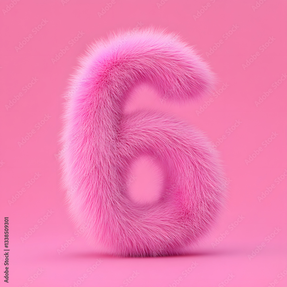 Poster 3d rendering digital font big sale event countdown concept element