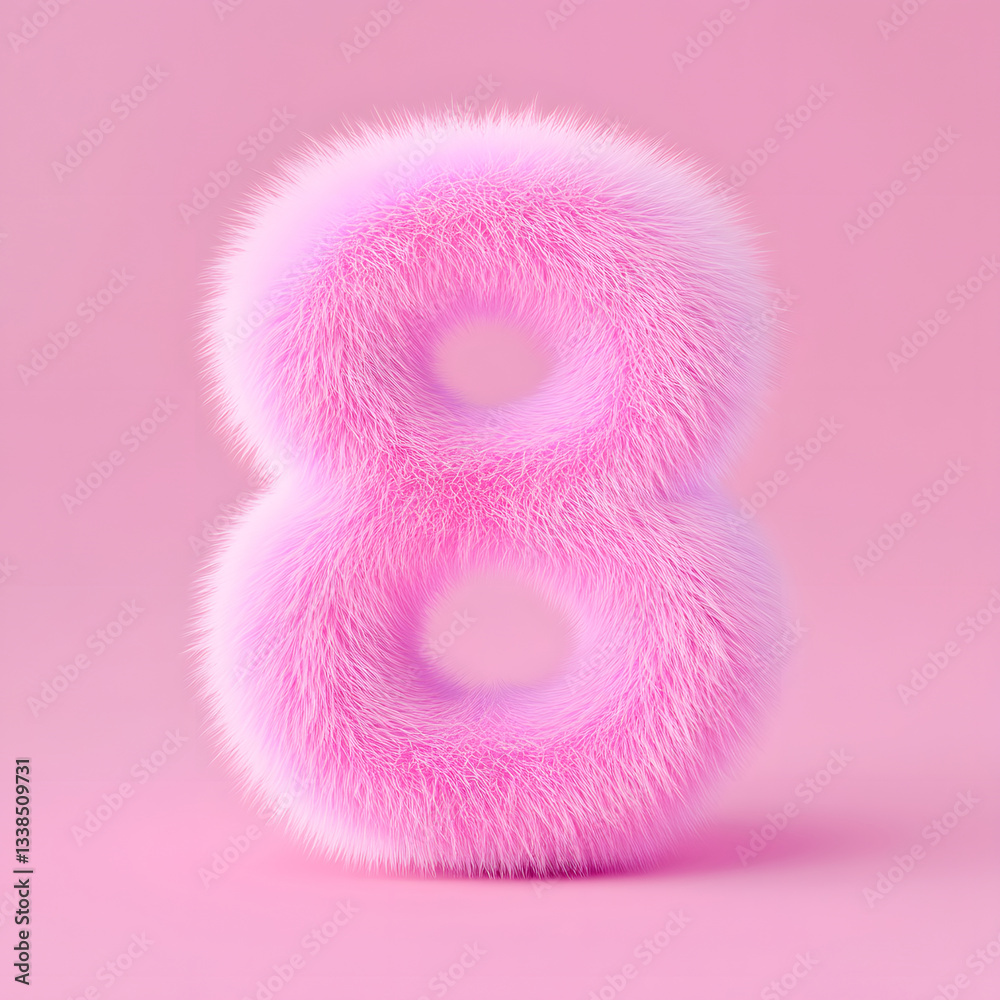 Poster 3d rendering digital font big sale event countdown concept element